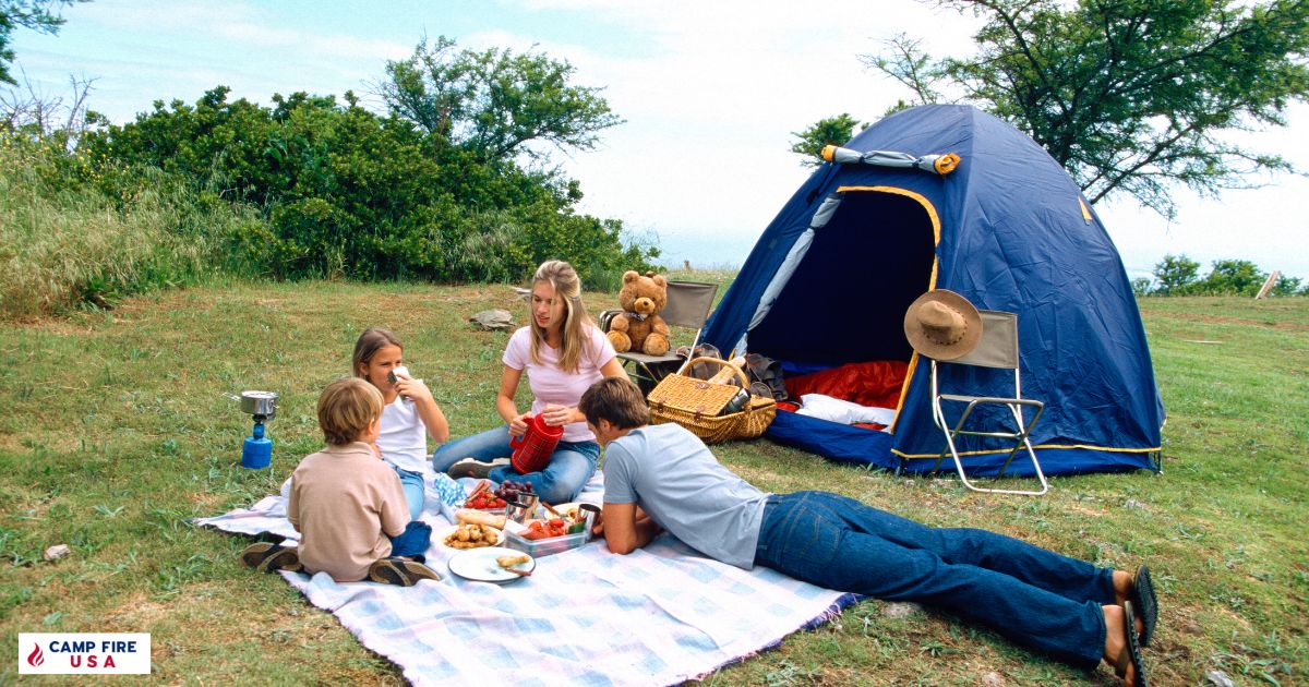 Camping is an outdoor activity